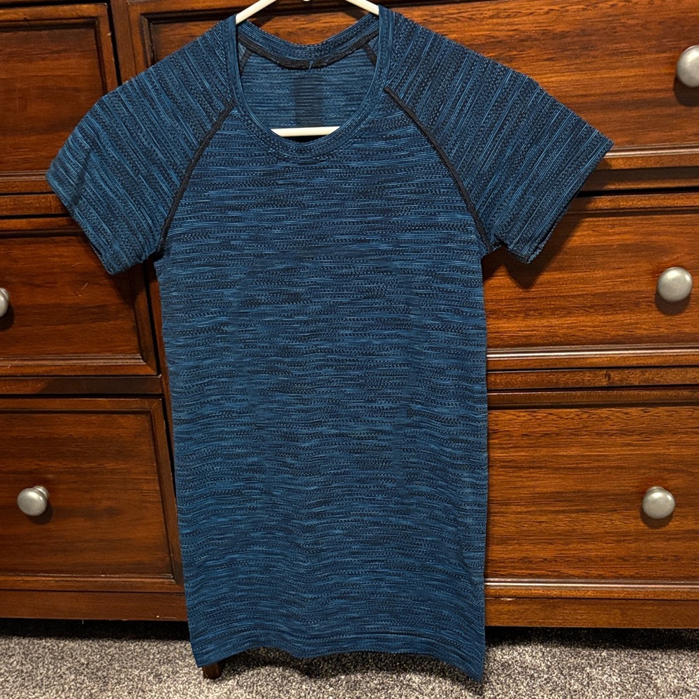lululemon short sleeve blue swiftly